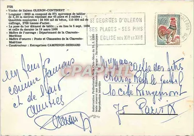 Viaduto de ligação OLERON-CONTINENT — detalhe do tabuleiro e dos pilares — Europ — Verso