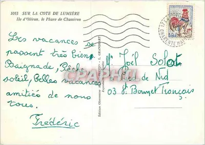 Molo Chassiron — Wyspa Oléron — Wydawnictwo Oleronaise — Rewers