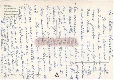 Wenecja — Regata Storica — ARDO, nr 653 — Rewers