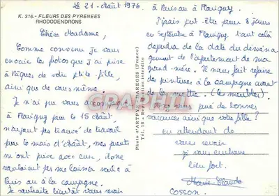 Kwitnie Pyrenées — Rhododendrony — Fotografia Artury (Francja) nr 316 — Rewers