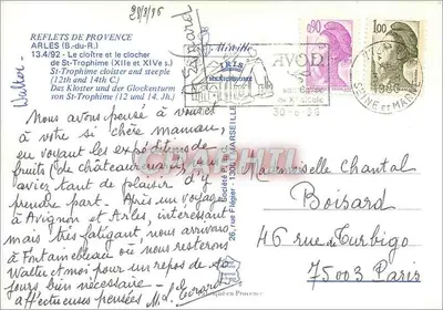Arles — Abadía de San Trofimo — editor IRIS — Reverso