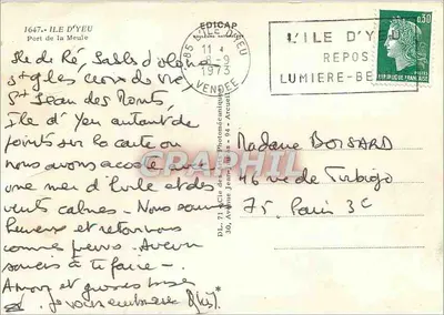 Porto da Meule — Ilha de Yeu — editor CAP — Verso