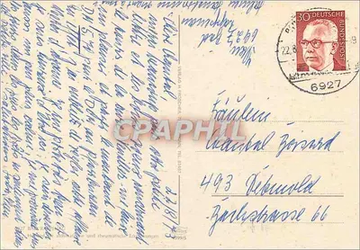 Bad Rappenau — Stadtkirche, Wasserschloss, Kraichgausanatorium, Schwarzbergsanatorium — wydawca nie widoczny — Rewers