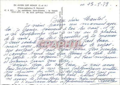 Meaux — Katedra Świętego Etienne — widok z góry — wydawca Guy — Rewers
