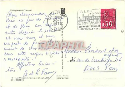 Os Cavaleiros vencedores do Torneio — diante da Rainha da França — Georges Delcausse, n°16 — Verso