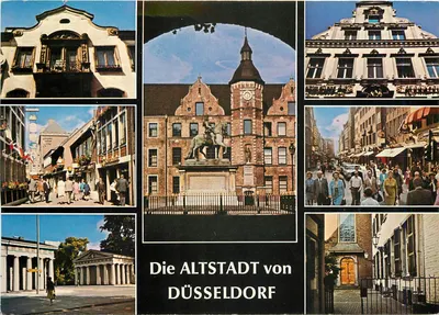 A antiga cidade de Düsseldorf — editor Lilienthal, Niederdollendorf, n° 2300
