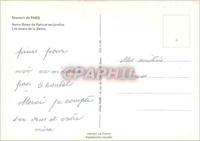 Katedra Notre-Dame i nabrzeża Seiny — Paryż — LYNÁ — Rewers