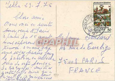 Kassel — widok panoramiczny z 9 miniaturami — wydawca nieznany — Rewers