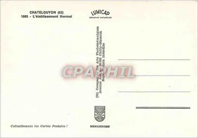 Châtelguyon (63) — Ujęcie termalne — IRIS — Rewers