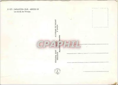 Tarascon-sur-Ariège — As margens do Ariège — Éditions d'Art Toulouse — Verso