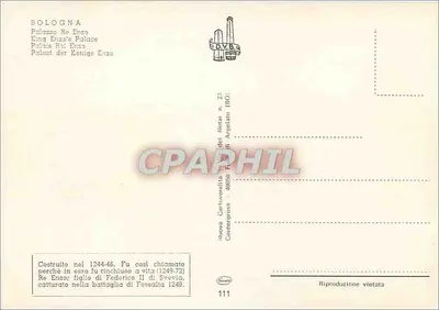 Bolonja — Pałac Re Enzo — wydawca DVB, nr 111 — Rewers