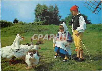 Crianças vestidas com trajes tradicionais com patos — Skåne — hallberg & carlsson