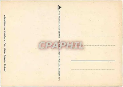 Panoramiczny widok Aichelberg — Albaufstieg zum Aichelberg — wydawca Deutsches Wandern, seria 1964 — Rewers
