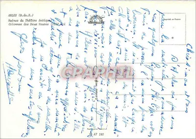 Arles (B.du.R.) — Ruiny Teatru Starożytnego, Kolumny Dwóch Wdów (1960) — Wydawnictwo Soffiel — Rewers