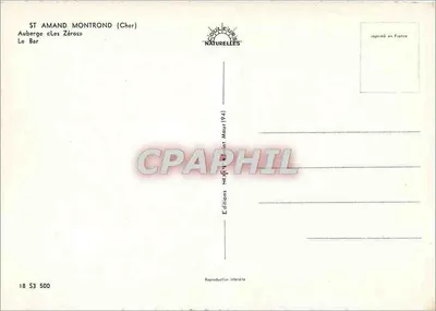 Pensão «Les Zéros» — O Bar — Edições Stoffel & Maur 1944 — Verso