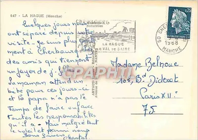 La Hague — Cruz de Vendémiaire, Farol de Goury, Nariz de Jobourg — Éditions Artaud, N°647 — Verso