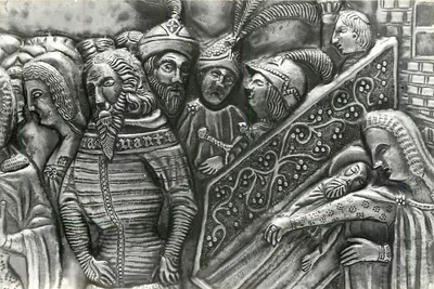 Sarcófago de São Simão — detalhe — Zadar, Iugoslávia
