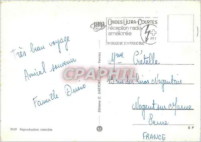 Neuchâtel — Lembrete de Neuchâtel — Edições C. Sartori, n° 9319 — Verso