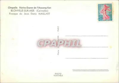 Święta Katarzyna z Sieny — fresk — Jean Denis Maillart — Rewers