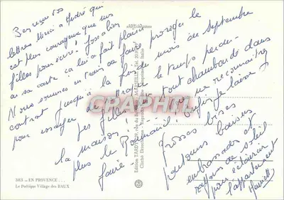 Poetyczne Wioski Baux — Wydawnictwo Tardy, n°383 — Rewers