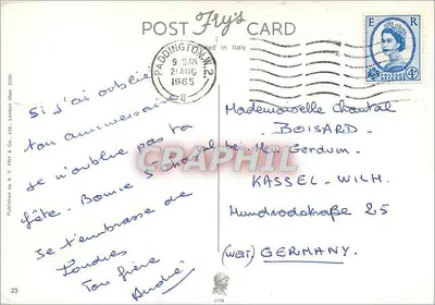 Londyn — widok panoramiczny — A. V. FRY & Co. Ltd. (n°23) — Rewers