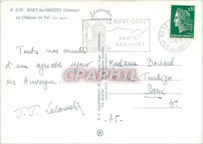 Kasteel van Val — Élécé — N° 2173 — Achterkant