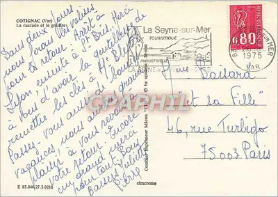 Cachoeira de Cotignac — Var — editor Cimchrome — Verso