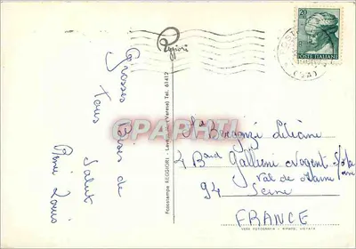 Luino - Lago Maggiore — widok panoramiczny — Fotostampa Reggiori, n° 8365 — Rewers