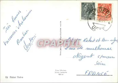 Rivoli — Szkoły, Corso Principale, Kościół — wydawca Pittini Pietro — Rewers