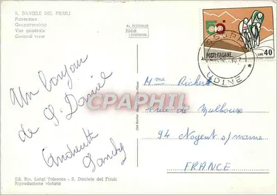 S. Daniele del Friuli — ogólny widok — wyd. Ria. Luigi Tabacco — Rewers
