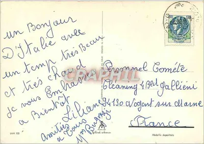 Jezioro Maggiore — widok panoramiczny — wydawca LAM 155 — Rewers