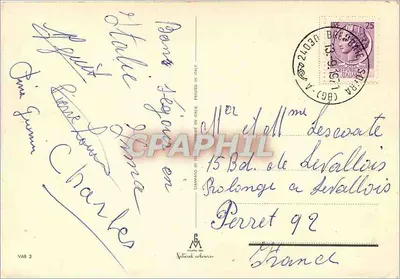 Wali Bergamo — alpejskie krajobrazy i kwiaty edelweiss — wydawca G. M. Kolor naturalny — Rewers