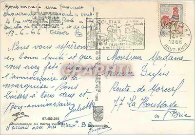 Strasburg — Widok kanału z katedrą — Wydawca IRIS — Rewers