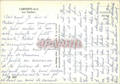CABRERETS (Lot) — Les Rochers — Les Éditions d'Art — Rewers