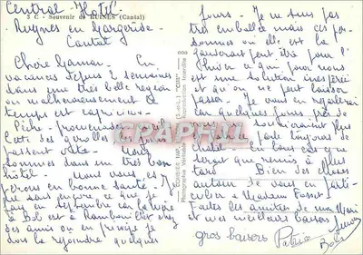 Ruínas (Cantal) — Lembrança de Ruínas — editor 'Caim' n°3 C — Verso