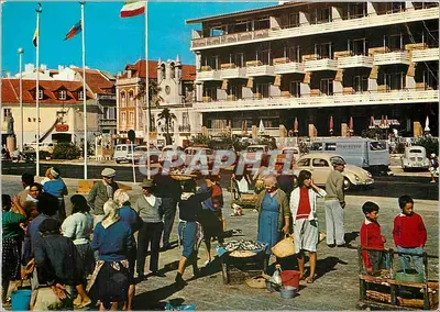 Place du marché em Cascais — vista típica — editor não identificado