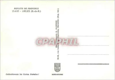 Arles — Ruínas romanas e igreja — Editor G. Gandini, Marselha — Verso