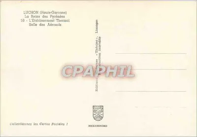 Luchon (Haute-Garonne) — Królowa Pireneusów, Sala Aerozoli — Wydawnictwo Théo Jac — Rewers