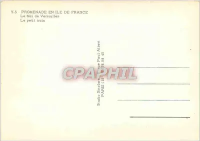 The little train — News from Versailles — Studio Sinclair Albert — Back