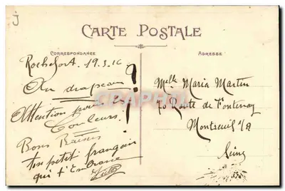 Unsere Matrosen — Kampagne 1914-1915 — Edit. Le Gall, Brest — Rückseite