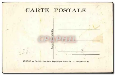 Les Jolis Motifs — N° 9 — Prétexter o tontura para não descer pelo tangon que ele chama intencionalmente « mastro de cocagne para macacos » — Editor: Bouchet e Castel, Toulon — Verso