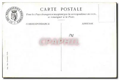 Hong Kong — La bajada del pico — Messageries Maritimes, n° 117 — Reverso