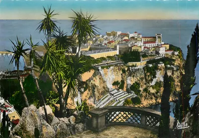 O Rocher de Monaco — vista dos Jardins Exotiques — Edições RÉMA, Nice, n°109