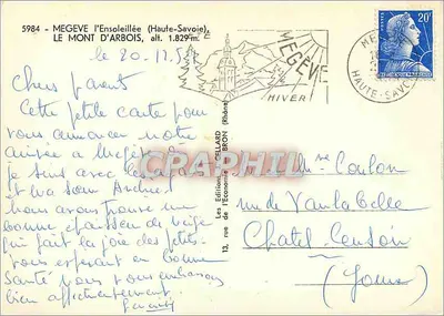 Mégeve - L'Ensoleillée (Alta Savoia) — Il Mont d'Arbois, alt. 1.829 m — Les Éditions de l'Économie Bron — Verso