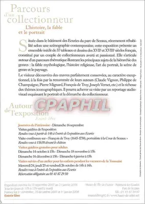 Trasa kolekcjonera — historia, bajka i portret — Gminny Związek Wysp Francji, Muzeum Île-de-France, park Sceaux — Rewers