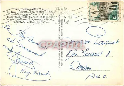 Wyspa Oléron — widok panoramiczny — L. Chatagneau, 97, Cours Victor-Hugo, Bordeaux — Rewers