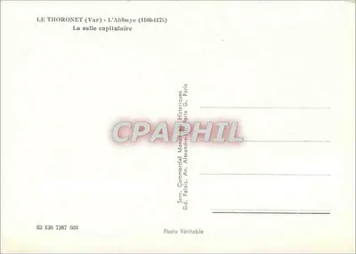 Le Thoronet (Var) - A Abadia (1160-1175) - A sala capitular — Verso