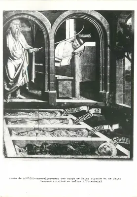 Enterramento dos corpos de São Etienne e São Laurent — atribuído ao mestre de Uttenheim — Museu de Moulins