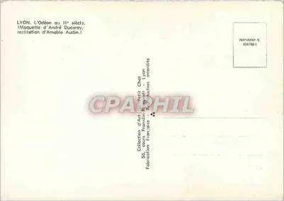 LYON. Widok Odéonu z II wieku. — Projekt Andrzeja Ducaroya, rekonstrukcja Amable Audin. — Rewers
