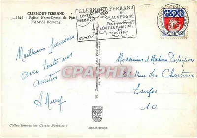 Clermont-Ferrand — Kościół Najświętszej Panny Maryi z Portu — wydawca IRIS — Rewers